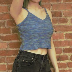 Bright Blue Retro Croptop